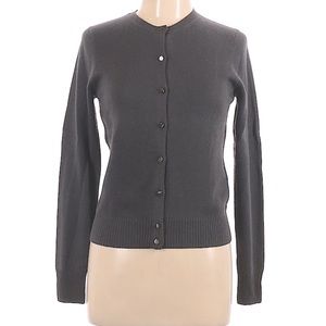 J Crew Charcoal Gray Cashmere Cardigan